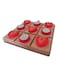 Fruits Matching wooden Tic Tac Toe Board Game Puzzle Set Toys