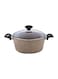 Falez Granitec Non Stick Casserole Pot 20 Centimeter Creamy Color