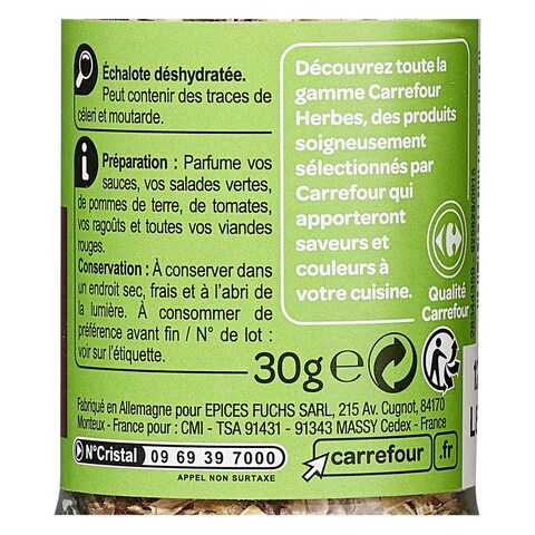 Carrefour Herbs Echalote 30g