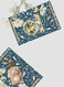 Lowha Decorative Acrylic Serving Tray With Gold Metal Handles And Terrazzo Design 20x30 cm