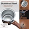 Fitto Turkish Coffee Pot, Ibrik, Stainless Steel, With Lid, Heavy-Duty, Multipurpose