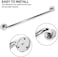 24 Inch Stainless Steel Shower Grab Bar (1.25 Inch Thick),Shower Sturdy Safety Handle, Bathroom Balance Bar, Safety Hand Rail Support,Handicap, Elderly, Injury, Senior Assist Bath Handle, by WESDA