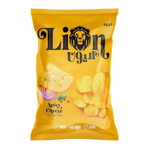 Lion Chips with Spicy Cheese - 65 gram