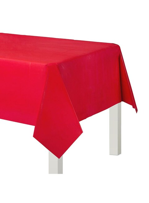 1.2x1.8m Red Plastic Table Cover