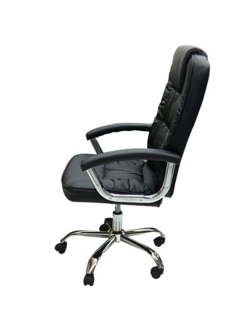 Sulsha Furniture Executive Ergonomic Office Chair, Computer Desk Chair, PU Leather, Steel Structure, Smooth Lumbar Support With Adjustable Height