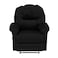 In House Velvet Rocking Recliner Chair - Black - NZ100