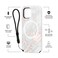 Lumee Halo Selfie Case for Apple iPhone 12 Mini - Studio-Like Front &amp; Back Light w/ Variable Dimmer &amp; Micropel AntiBacterial Protection Wireless Pass-Through Charging - White Marble