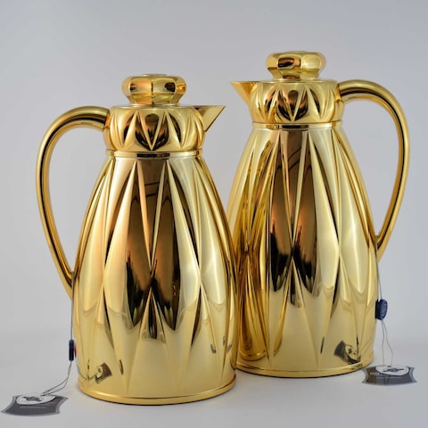 Homemaker Vacuum Flask Gold 1L+1.3L
