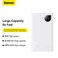 Baseus 20000 mAh Power Bank, 30W iPhone Portable Charger, USB C Fast Charging Hi-Speed 1* USB-C PD And 2 USB Output Compatible With iPhone 15/14/13/12 Series, Samsung S23, iPad Pro, AirPods Etc White