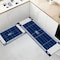 2 PCS Set Large Kitchen Mats With Thick Non Slip Bottom For Kitchen Floor With Beautiful Design (50×80CM And 50×160CM)