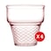 Pasabahce Ice Cream Cup - 245 Ml - 6 Pieces - Pink