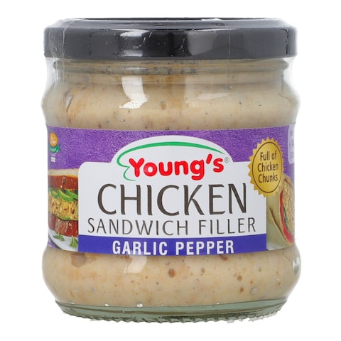 Young&#39;s Chicken Sandwich Filler Garlic Pepper 140 gr