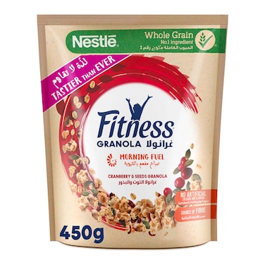 نستله فيتنس قطع حبوب الشوفان الكاملة بالعسل  450 غرام