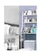 Generic 3 Shelf Towel Storage Rack Organizer Over The Toilet Bathroom Space Saver White 50 X 25 X 160Cm
