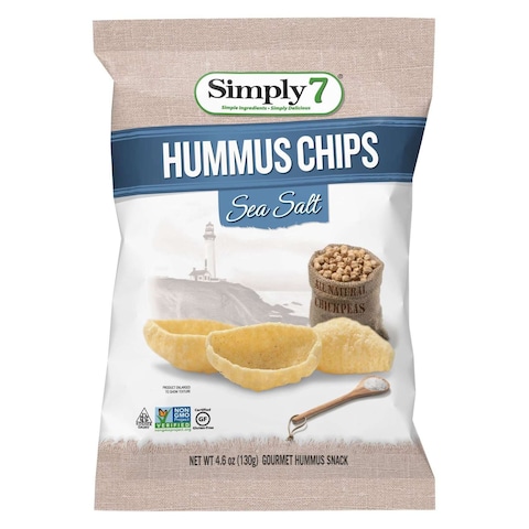 Simply 7 Sea Salt Flavour Hummus Chips, 130g