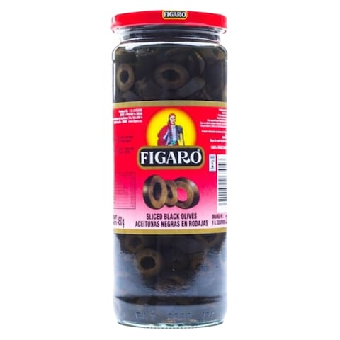 FIGARO SLICE BLACK OLIVES 340G