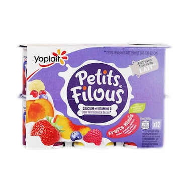Petit Filous Mix Fruits yoghurt 50g&times;12
