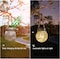 Yiliaw Solar Lantern 2 Pack, Hanging Outdoor Lanterns Waterproof 30 LED Lights Garden Decorative Landscape Halloween Christmas For Yard Patio Lawn Decoration