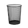 lavish Wastebasket Waste Bin Round Steel Mesh  Black Office Bathroom Trash Can Trashcan 2 Pcs