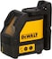 DEWALT Kreuzlinien-Laser (selbstnivellierend, horizontale und vertikale Laserlinien, Laserfarbe Rot, Laserklasse 2, 2-Tasten-Bedienung, inkl. Wandhalterung, Batterien und Koffer) DW088K