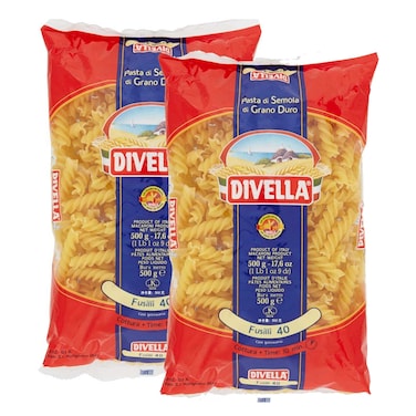  Divella Fusilli 40 2X500GR -25 Percent Off