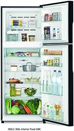 Hitachi 366L Net Capacity Top Mount Inverter Refrigerator, Platinum Silver, RVX505PUK9KPSV