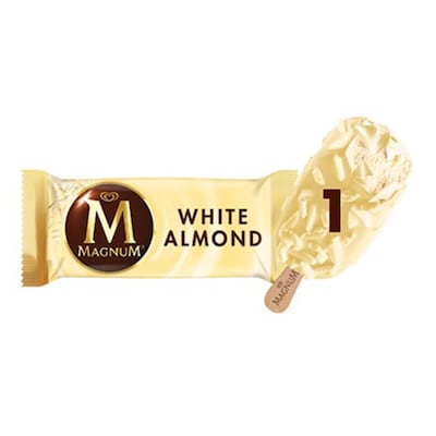 Magnum White Chocolate Almond Ice Cream Stick 110ml
