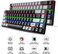 HXSJ 68 Keys Cool Backlight Mechanical Wired Keyboard (V800 Grey)