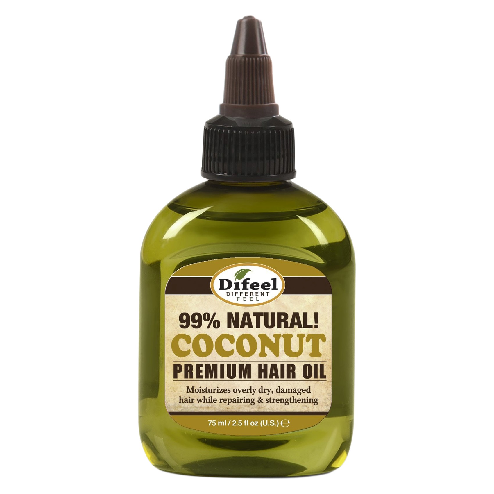 Difeel Premium Coconut Natural Hair Oil Green 75ml