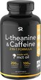 Sports Research, L-Theanine 200 Mg &amp; Caffeine 100 Mg, With Mct Oil 500 Mg, Focused Energy, Keto + Paleo Certified, 60 Softgels