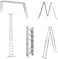 Hawk King EN131 24 Steps Multipurpose Folding Ladder (7.1m/23ft, Up to 330lbs/150Kg)