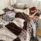 Fabienne Silky Soft Single Blanket Animal Print Flannel Throw Blanket For Sofa, 150X200cm