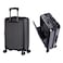 Eminent Hard Case Carry On Luggage Trolley Polycarbonate Alfred Front Loading Lightweight Business Travel Bag with Built in 2 Sided TSA Lock Laptop Compartment and USB Port Suitcase KK50M Black