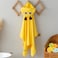 Milk&amp;Moo Buzzy Bee Baby Bath Towel, 100% Cotton Baby Hooded Towel, Ultra Soft and Absorbent Baby Towel for Newborns, Infants and Toddlers, XL Size, Yellow Color