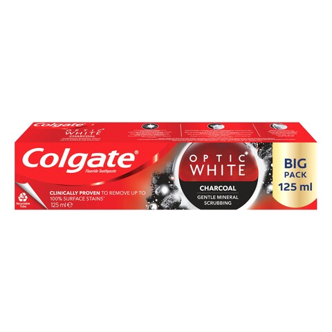 Colgate Optic White Charcoal Whitening Toothpaste 125ml