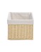 Homesmiths Storage Basket Natural with Liner 25.4 x 30.5 x 20.3 cm