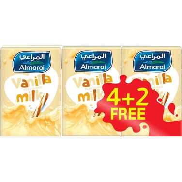 Almarai Nijoom Vanilla UHT Milk 150mlx6