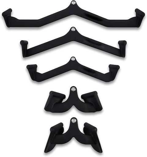 YALLA HomeGym Commercial Premium 5-Set Cable Machine Attachments for Gym Machines