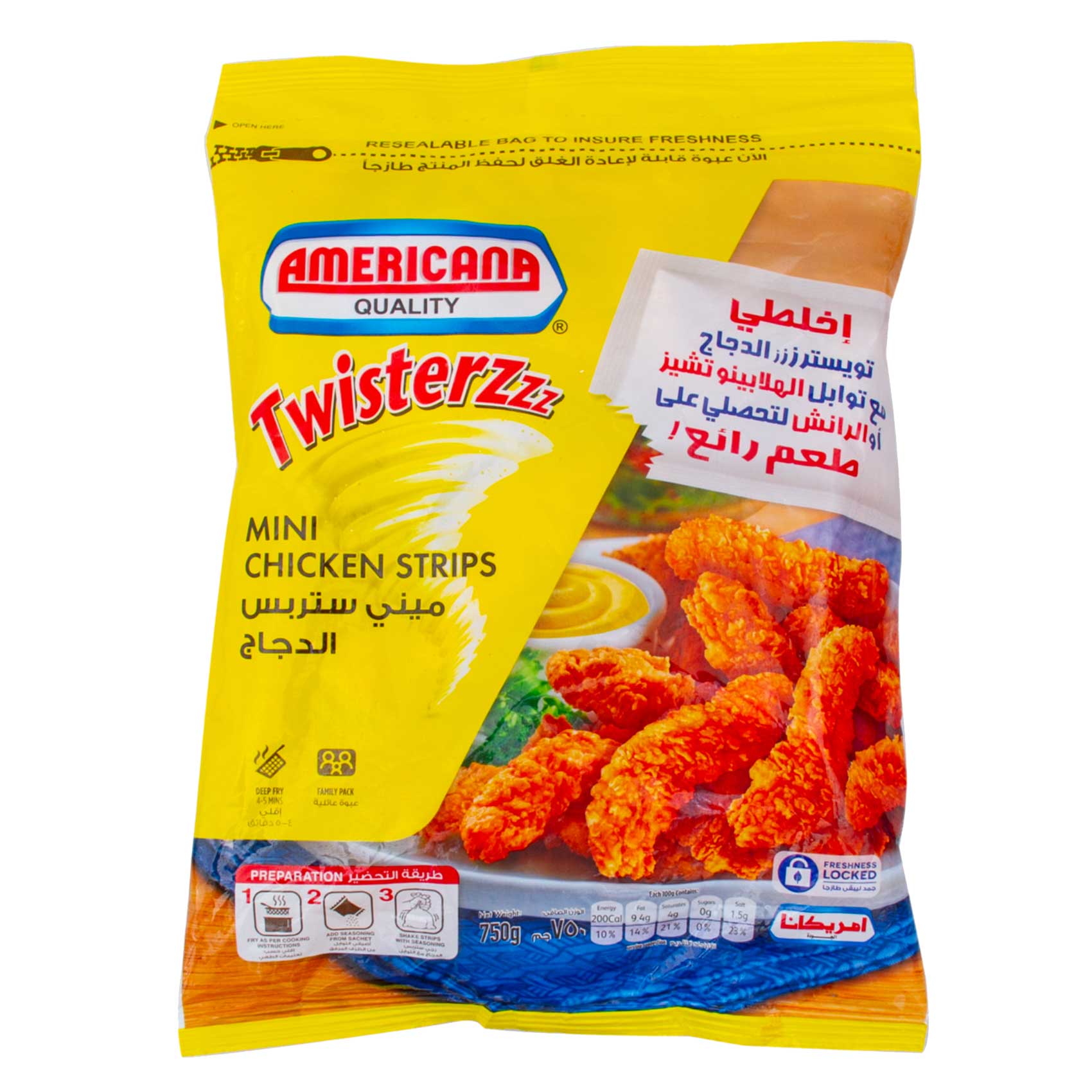 Americana Quality Twisterzzz Mini Chicken Strips 750g