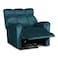 In House Velvet Rocking Recliner Chair - Dark Turquoise - AB011