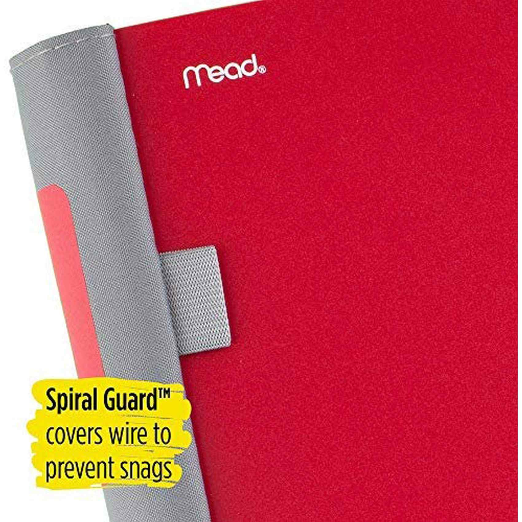 Mead 5 Star College Ruled Notebook 200 Sheets Red 8.5x11inch