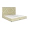 In House Janwa Velvet Bed Frame - King - 200x180 cm - Beige
