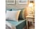 Fitted sheet, grey-turquoise180x200 cm