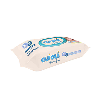 Oui Oui Wet Wipes Milk And Honey 80 Sheets