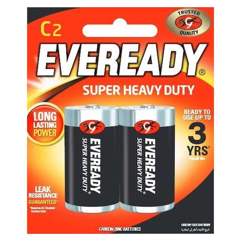 Eveready Multi-Purpose Carbon Zinc Batteries - 9 Volt - 2 Batteries