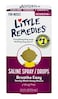 Little Remedies Saline Spray And Drops Safe For Borns 0.5 Fl Oz - Pack Of