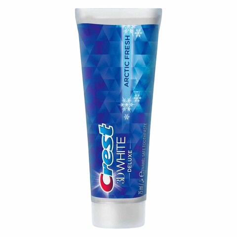 Crest 3D White Deluxe Arctic Fresh Toothpaste 75ml x Pack of 2 25% Off