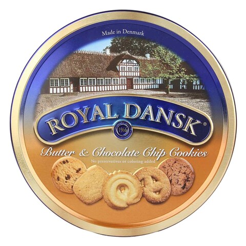 Royal Dansk Butter And Choco Chip Cookies 454g