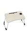 Generic Folding Computer Desk Table Beige 60X40X28cm