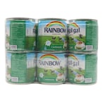 Buy Rainbow Cardamom Evaporated Milk 170g Pack of 6 in UAE